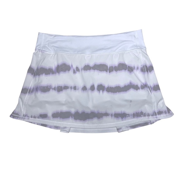 Lululemon 8 Pace Rival Mid Rise Skort Skirt Transverse Lilac Multi Tennis Golf - Picture 2 of 10